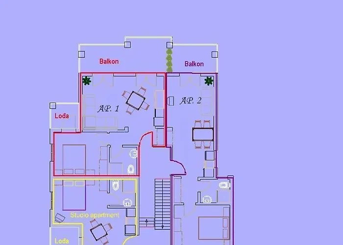 Apartament 3785-2 For 3 Pers In Baška Voda