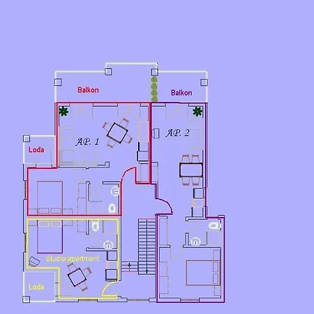 Appartamento 3785-2 For 3 Pers In Baška Voda